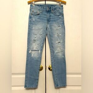 American Eagle‎ Outfitters Men's AirFlex Patched Slim Jean Size 26X28 From 9/23